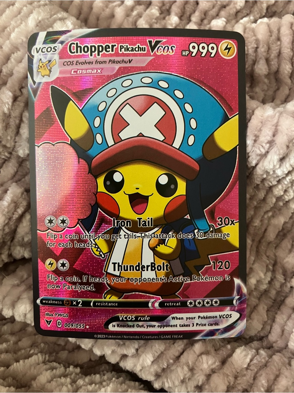 Chopper Pikachu Pokemon Card [FAN ART]